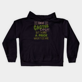 Cactus Expert Quote Kids Hoodie